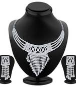 White diamond necklace-sets