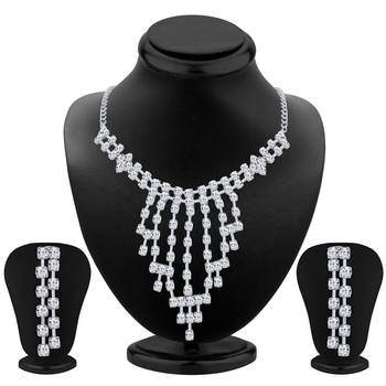 White diamond necklace-sets 1