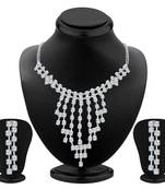 White diamond necklace-sets