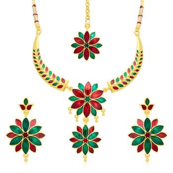 Multicolor pearl necklace-sets 1