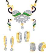 Multicolor diamond mangalsutra