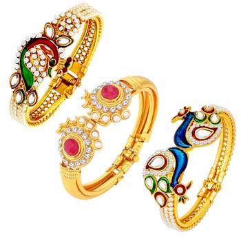 Multicolor pearl bangles-and-bracelets 1