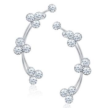 White diamond ear-cuffs 1