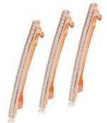 Gold diamond hair-accessories