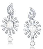 White diamond earrings