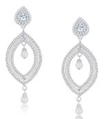 White diamond earrings