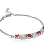 Red cubic zirconia bracelets