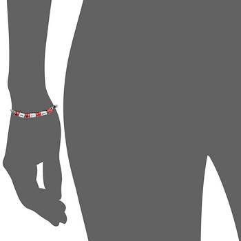 Red cubic zirconia bracelets 2