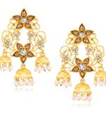 Gold diamond earrings