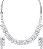 White diamond necklace-sets