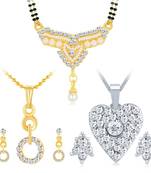 White diamond pendants