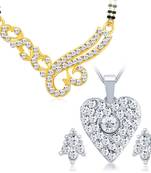 White diamond pendants