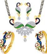 Gold diamond necklace-sets
