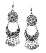 White pearl earrings