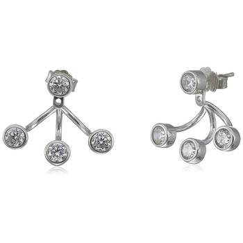 Silver cubic zirconia earrings 1