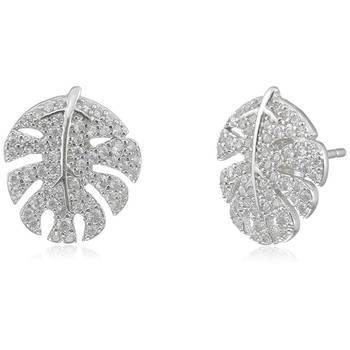 Silver cubic zirconia earrings 1