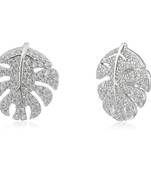 Silver cubic zirconia earrings