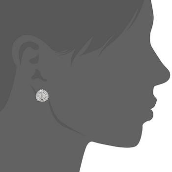 Silver cubic zirconia earrings 2