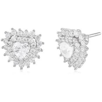 Silver cubic zirconia earrings 1