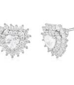 Silver cubic zirconia earrings
