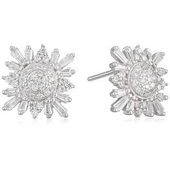 Silver pearl earrings 1