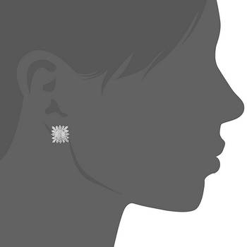 Silver pearl earrings 2
