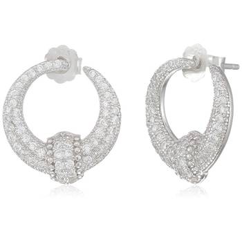 Silver cubic zirconia earrings 1