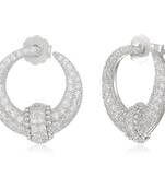 Silver cubic zirconia earrings