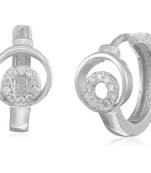 Silver cubic zirconia earrings