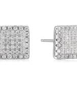 Silver cubic zirconia earrings