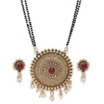 Gold pearl mangalsutra 1