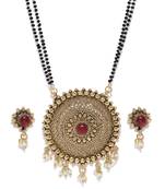 Gold pearl mangalsutra