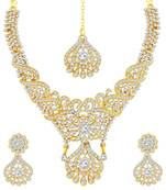 Gold diamond necklace-sets