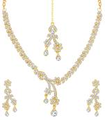 Gold diamond necklace-sets