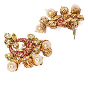 Gold pearl necklace-sets 3