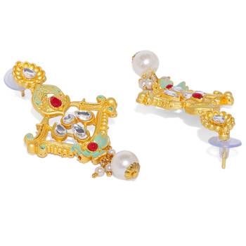 Gold pearl necklace-sets 3