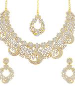 Gold diamond necklace-sets