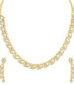 Gold diamond necklace-sets