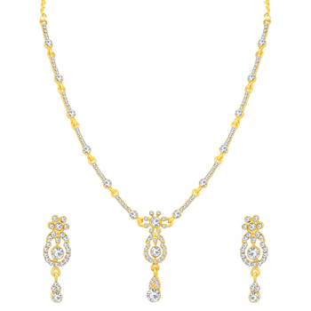 Gold diamond necklace-sets 1
