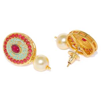 Gold pearl necklace-sets 3