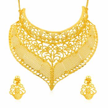 Gold pearl necklace-sets 1