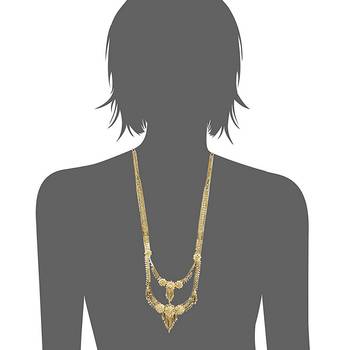 Gold pearl necklace-sets 3