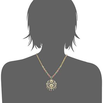 Gold pearl necklace-sets 4