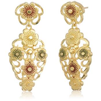 Gold pearl necklace-sets 3