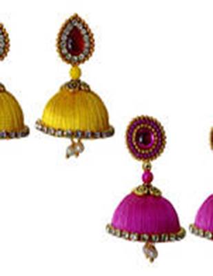 Yellow earrings 1