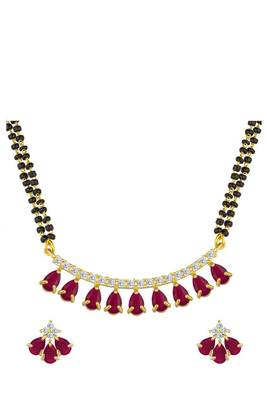 Gold diamond mangalsutra 2