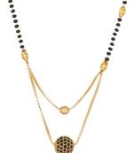 Gold diamond mangalsutra