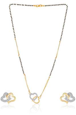 Gold diamond mangalsutra 1