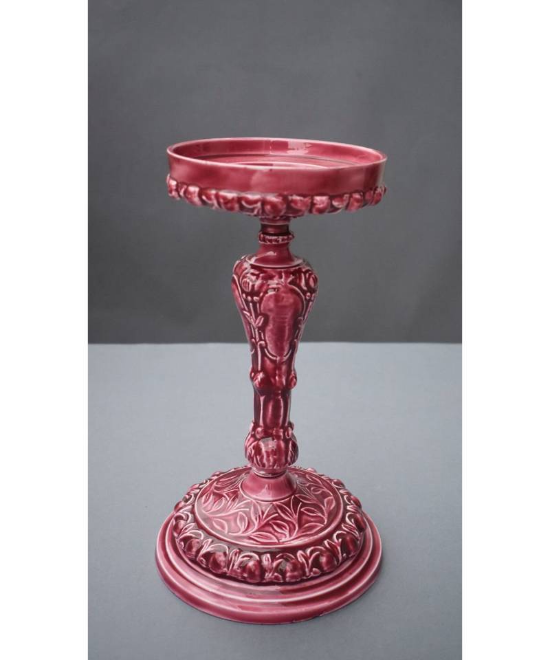 Burgundy Candle Holder