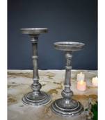 Grey Candle Holder Set